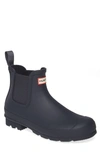 Hunter 'original' Waterproof Chelsea Rain Boot In Navy