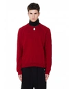 HAIDER ACKERMANN HAIDER ACKERMANN RED WOOL AND CASHMERE SWEATER,194-4000-254-026