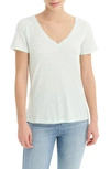 Jcrew Vintage Cotton V-neck Tee In Summer Mint Heather