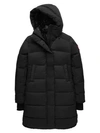 Canada Goose Alliston Padded Drawstring-hood Shell-down Coat In Black