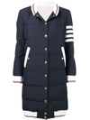 THOM BROWNE 4-BAR STRIPE PADDED COAT