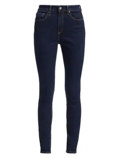 Rag & Bone Nina High-rise Skinny Jeans In Marine Blue