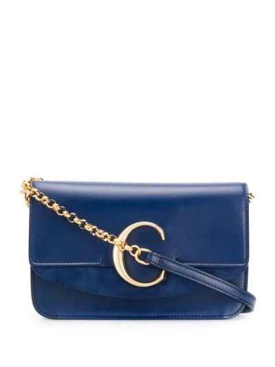 Chloé C Logo Cross-body Bag - 蓝色 In Blue