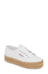 Superga 2730 Cotropew Espadrille Platform Sneaker In White