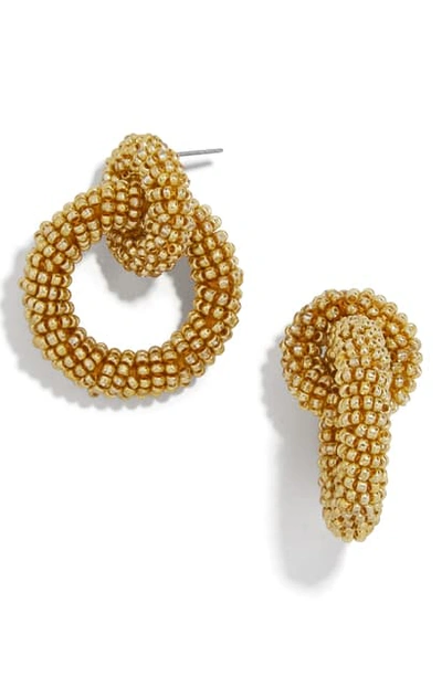 Baublebar Mini Emma Beaded Hoop Earrings In Gold