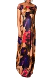 TIFFANY ROSE ARIA FLORAL MATERNITY GOWN,ARIGEB-1