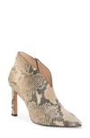 Vince Camuto Sestrind Bootie In Snake Print Leather