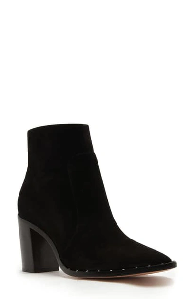 Schutz Pattys Leather Ankle Boots In Black