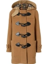 BURBERRY hooded duffle coat