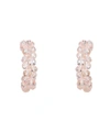 Simone Rocha Crystal Embellished Hoop Earring In Pink