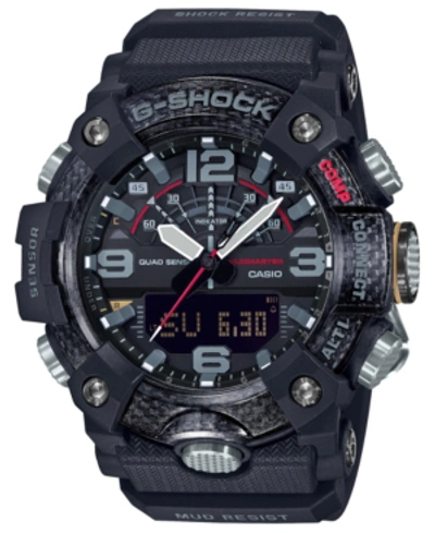 G-SHOCK MEN'S ANALOG-DIGITAL CONNECTED MUDMASTER BLACK RESIN STRAP WATCH 53.1MM