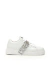 MIU MIU SNEAKER WITH GLITTER STRAP,11053354