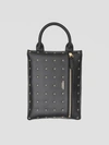 BURBERRY Studded Leather Portrait Pouch
