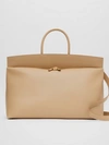 BURBERRY Extra Large Leather Society Top Handle Bag