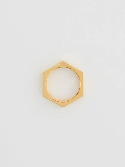 Burberry Gold-plated Nut Ring In Light Gold