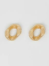 BURBERRY Crystal Gold-plated Chain-link Hoop Earrings