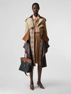 BURBERRY Deconstructed Cotton and Lambskin Trench Coat