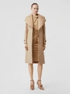 BURBERRY Detachable Collar Cotton Gabardine Trench Coat