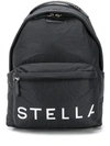 STELLA MCCARTNEY LOGO PRINT BACKPACK