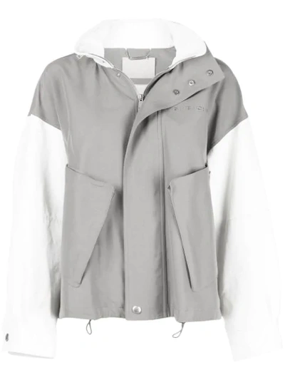 Givenchy Grey Women's Two-tone Short Jacket