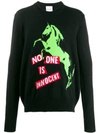 NASASEASONS NO ONE IS INNOCENT PATCH SWEATER