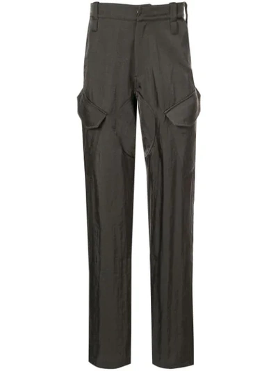 Affix Loose Fit Cargo Trousers In Black