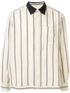 SACAI LONG SLEEVED STRIPED SHIRT