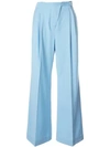 Anna October Yalta Tailored Trousers In Blue