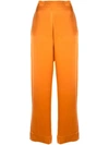 ASCENO ASCENO STRAIGHT LEG TROUSERS - 橘色