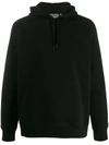Carhartt Wip Cotton-blend Hoodie With Logo Print In Black