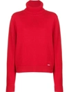 Dsquared2 Roll Neck Knitted Jumper In Red