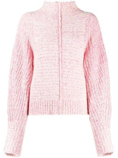 Isabel Marant Edilon Wool-blend Jumper In Neon Pink