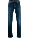 JACOB COHEN JACOB COHEN STRAIGHT LEG DENIM JEANS - 蓝色