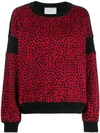 PHILOSOPHY DI LORENZO SERAFINI LEOPARD PRINT SWEATER