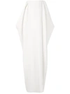 THE ROW NIKA DRAPED CREPE MAXI SKIRT