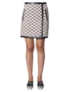 ALBERTA FERRETTI LOGO STORY JACQUARD SKIRT,0116/ 66451009