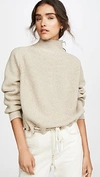 BASSIKE DRAWSTRING HEM SWEATER