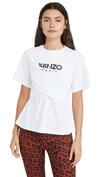 KENZO KENZO LOGO CROSSED T-SHIRT