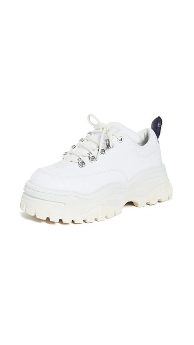 Eytys 'angel' Chunky Outsole Canvas Trainers In Bright White