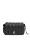 BURBERRY SMALL CRYSTAL DETAIL QUILTED CHECK LAMBSKIN LOLA BAG