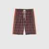 GUCCI OVERSIZE TARTAN COTTON SHORTS