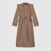 GUCCI G RHOMBUS PRINT COAT WITH CAPE,581837Z8AEX2254