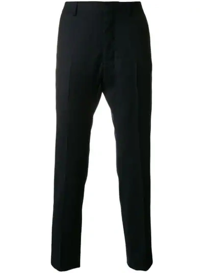 Ami Alexandre Mattiussi Fitted Leg Trousers In 410 Navy