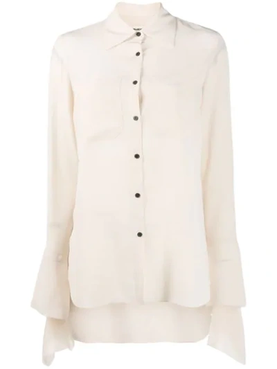 Zadig & Voltaire Pointed Collar Shirt In White