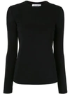 MAX MARA LONG-SLEEVED FITTED T-SHIRT