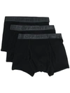 OFF-WHITE OFF-WHITE TRIPACK LOGO WAISTBAND BRIEFS - 黑色