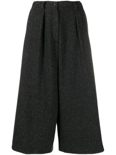 Dušan Cropped Palazzo Trousers In Grey
