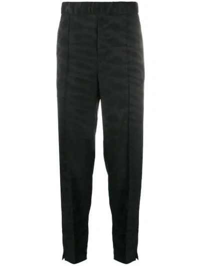 Neil Barrett Slim-fit Print Trousers In Black
