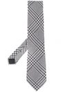 TOM FORD TOM FORD HOUNDSTOOTH PRINT TIE - 黑色