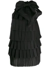 BALMAIN TIERED PANEL DRESS